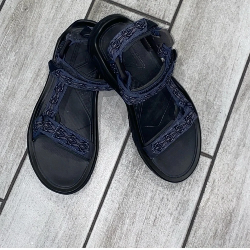 Teva Mens blue gray Blue Strappy Sandals